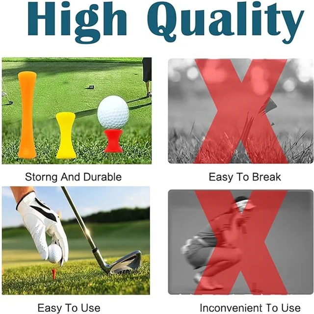 50 Pcs/Pack Professional  Golf Supplies New Golf Practice Products Golf Accessories Golf Limit Nail Plastic Ball Holder 4
