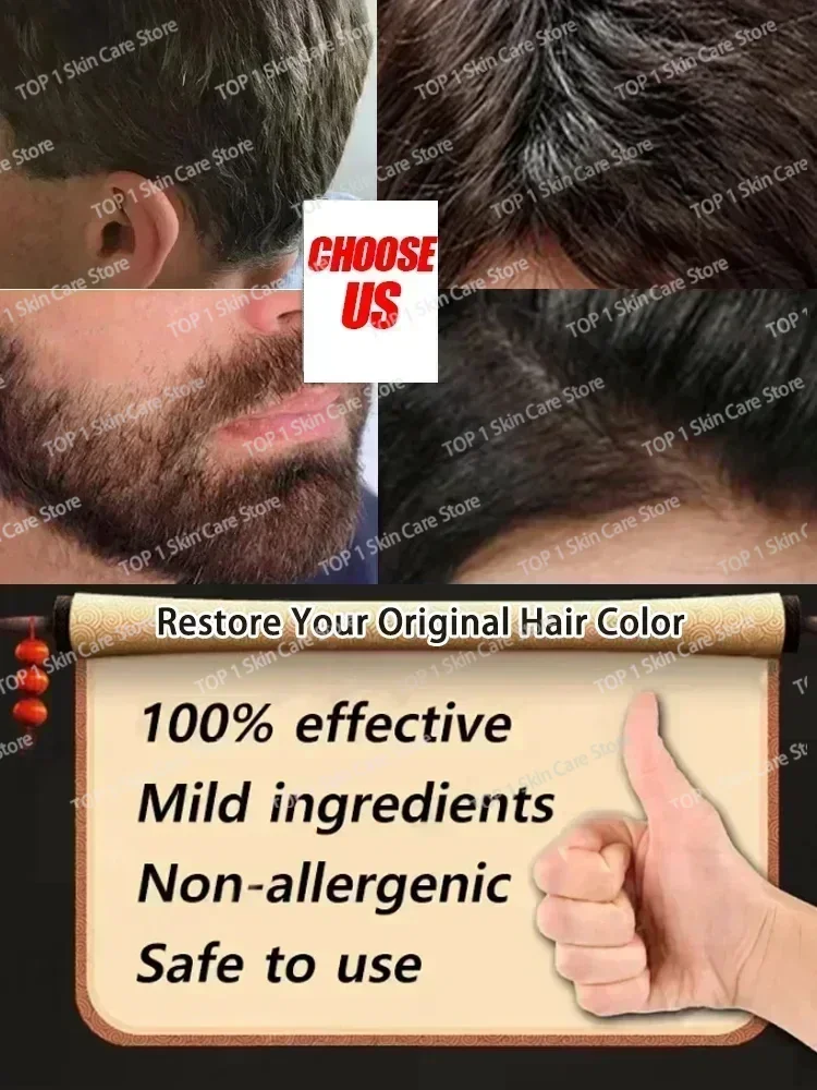 White hair killer, remove gray hair and restore natural color in 7 days