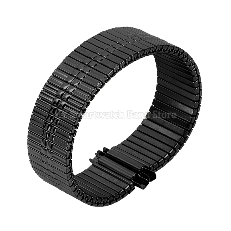 Premium Stainless Steel Adjustable Expansion Watch Strap - Elegant Stretch Metal Bracelet Accessories