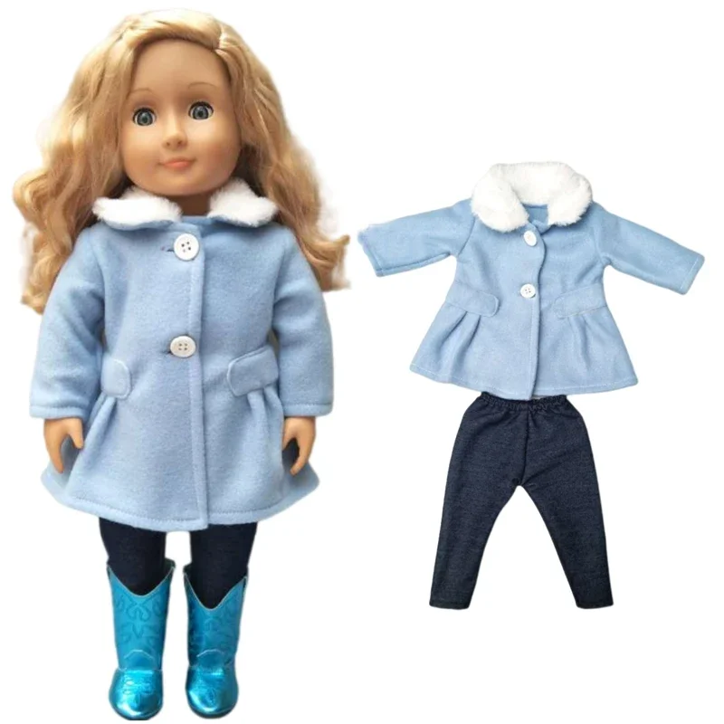 Deluxe Fashion Outfit Set for 18 Dolls - Stylish Jacket and Pants Combo