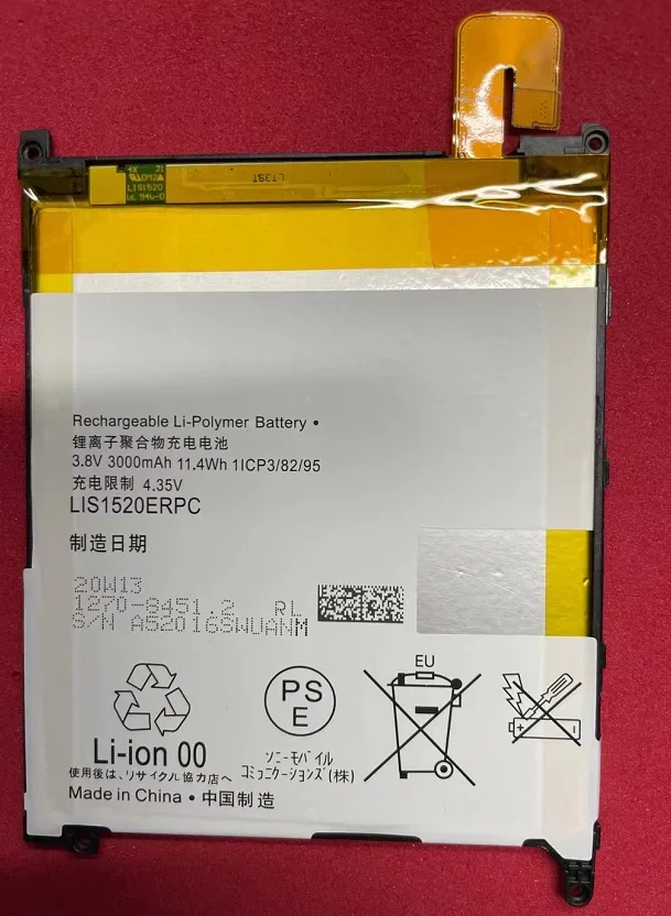 

For Sony Xl39h Battery Xperia Z Ultra C6802 C6833 Lis1520erpc