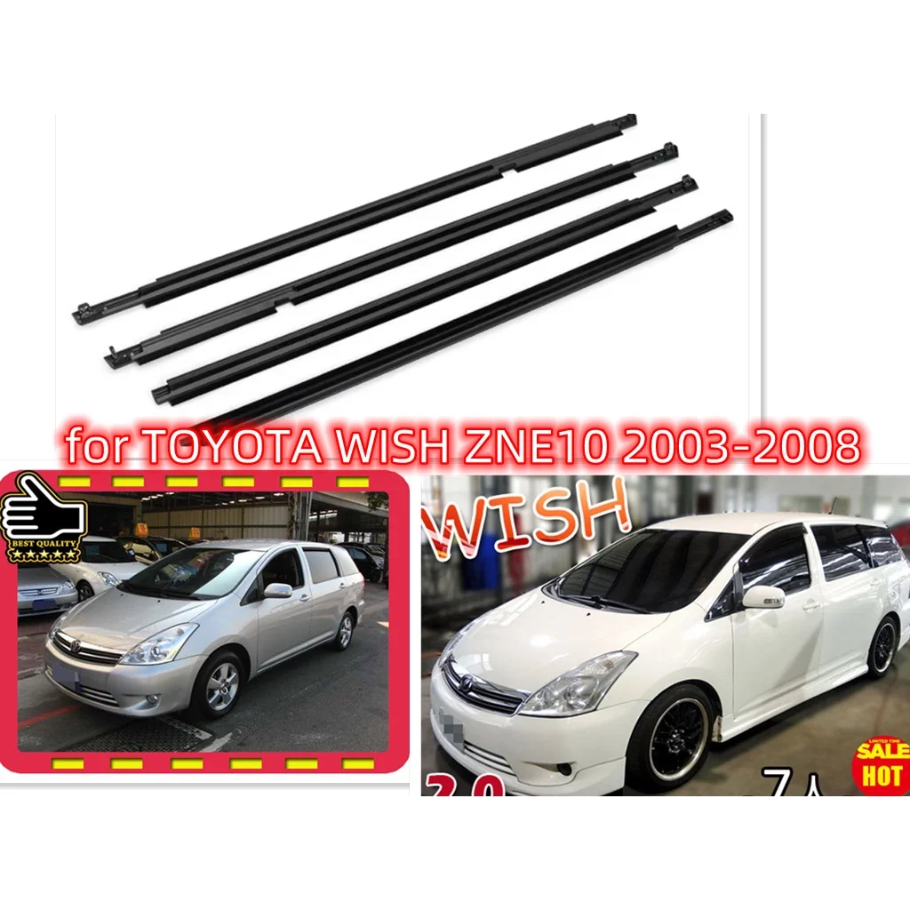 

for TOYOTA WISH ZNE10 2003 2004 2005 2006 2007 2008 2010-2018 Weatherstrip Window Seal Car Window Moulding Trim Seal Door Out