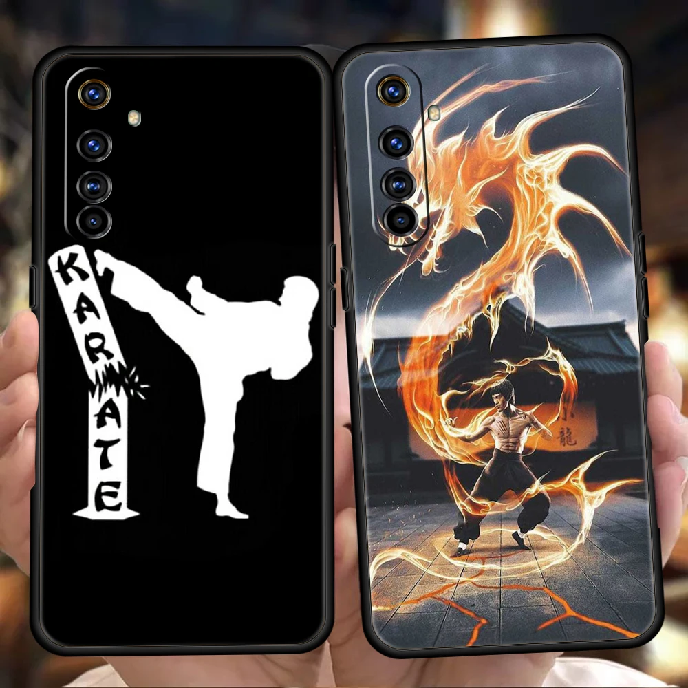 Martial Arts-Themed Shockproof Phone Case with Durable Silicon Shell