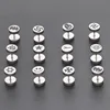 Stainless Steel Barbell Dumbbell Studs Earrings For Men Women Punk Gothic Pattern Earrings Fashion Piercing Jewelry Wholesale 4