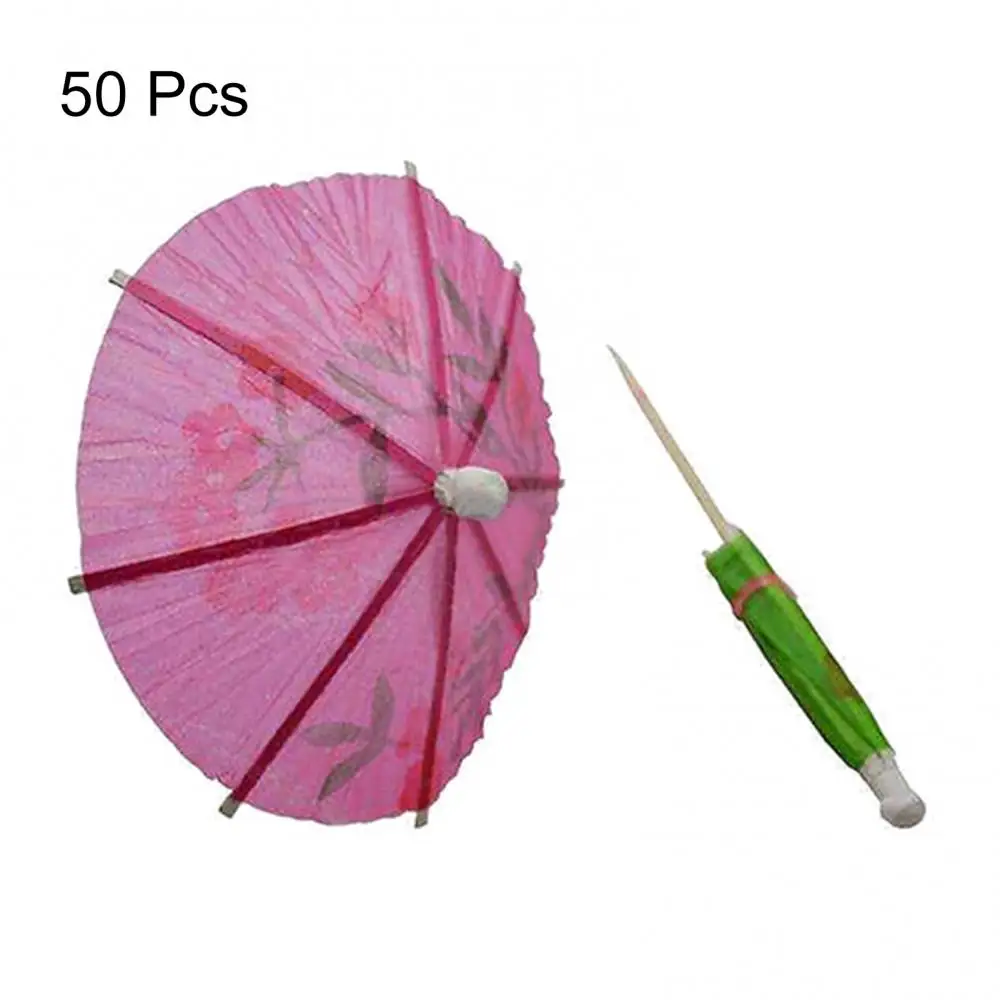 Umbrella Drink Sticks 50 Pcs Paper Cocktail Parasols Mini Umbrellas Drinks Picks Wedding Party Sticks