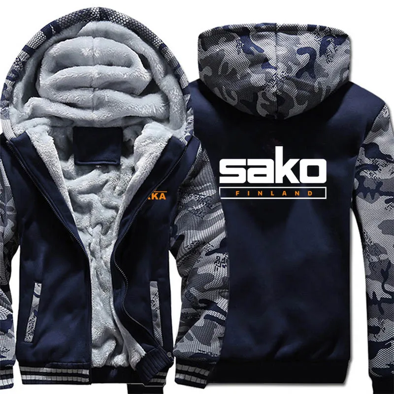 Finland Firearms Tikka By Sako Hoodies Fashion Jacket Winter Men Wool Liner Thick Tikka By Sako Sweatshirts Coat 2