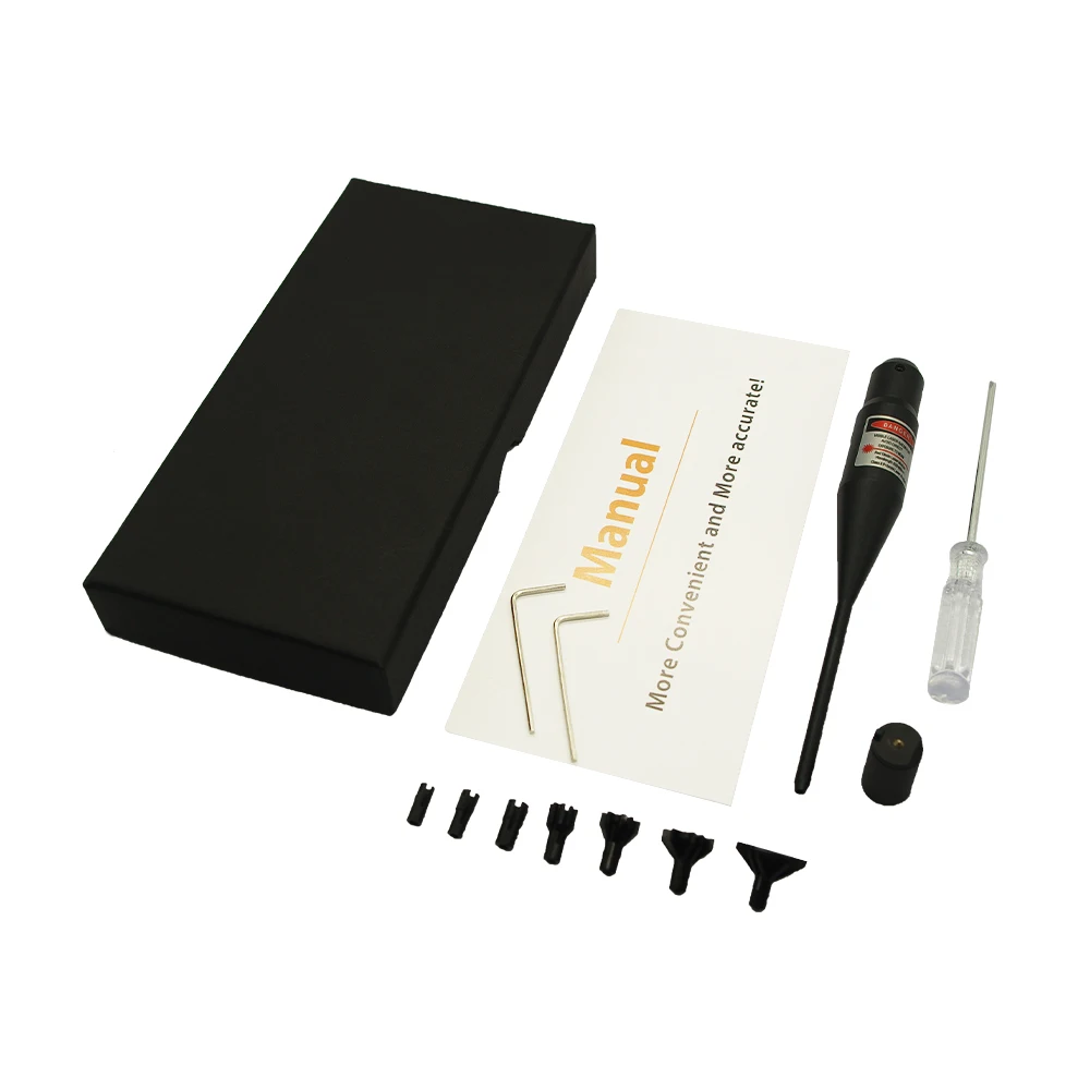 Tactical Rifle Red Dot Laser Bore Sight Collimator Bore Sighter Kits Hunting Scope Fit 0.177 To