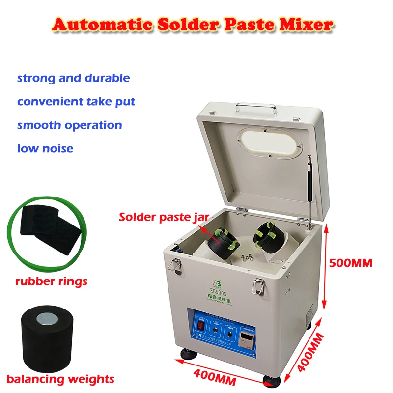 

High Quality Automatic SMT Solder Paste Mixer Solder Cream Mixer 500-1000g 60W for Repair PCB