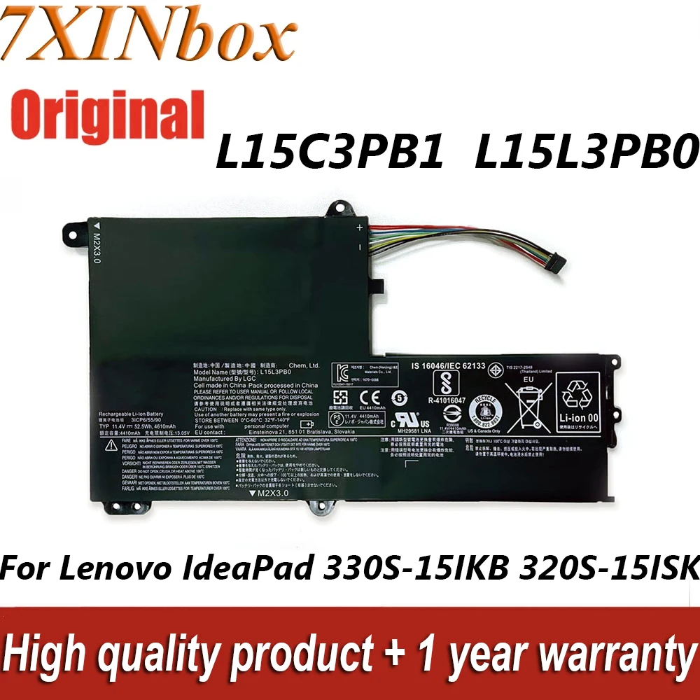 

Новый L15C3PB1 L15L3PB0 Аккумулятор для ноутбука 11,4 в для Lenovo IdeaPad 320S-15ISK 330S-15IKB 330S-14IKB Xiaoxin 7000 11 13 14 серий