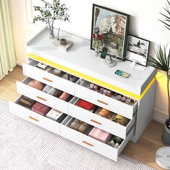 6-Drawer LED Dresser 1