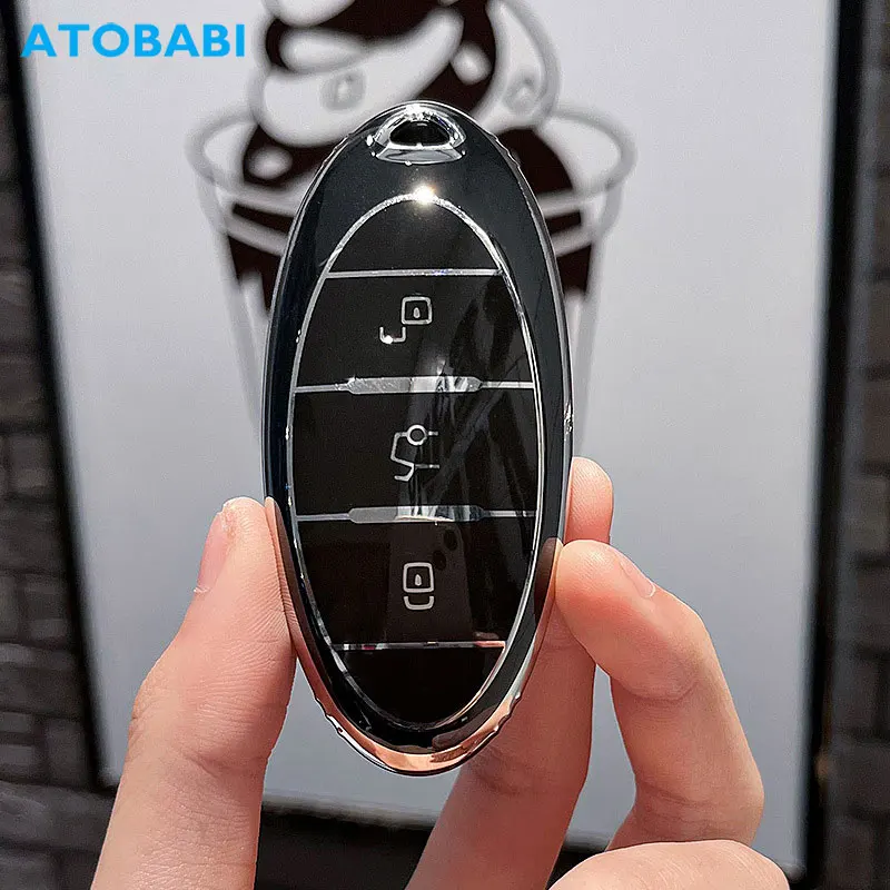 

TPU Car Key Cover Smart Remote Fobs Key Case Protector Keychain Holder For FAW Besturn T77 Pro B70 T99 T55 T33 Auto Accessories
