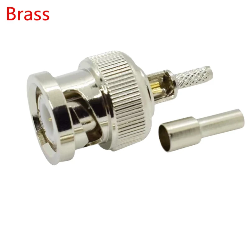 Bnc Macho Plug Conector q9 Bnc Friso Macho para Rg174 Rg316 Rg179 Cabo de Cobre de Bronze Coaxial Entrega Rápida 210 Peças q9