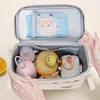 Baby Stroller Nappy Bag Korea Cute Bear Embroidery Flower Mommy Bag Soft Maternity Shoulder Pack Portable Baby Diaper Organizer 5