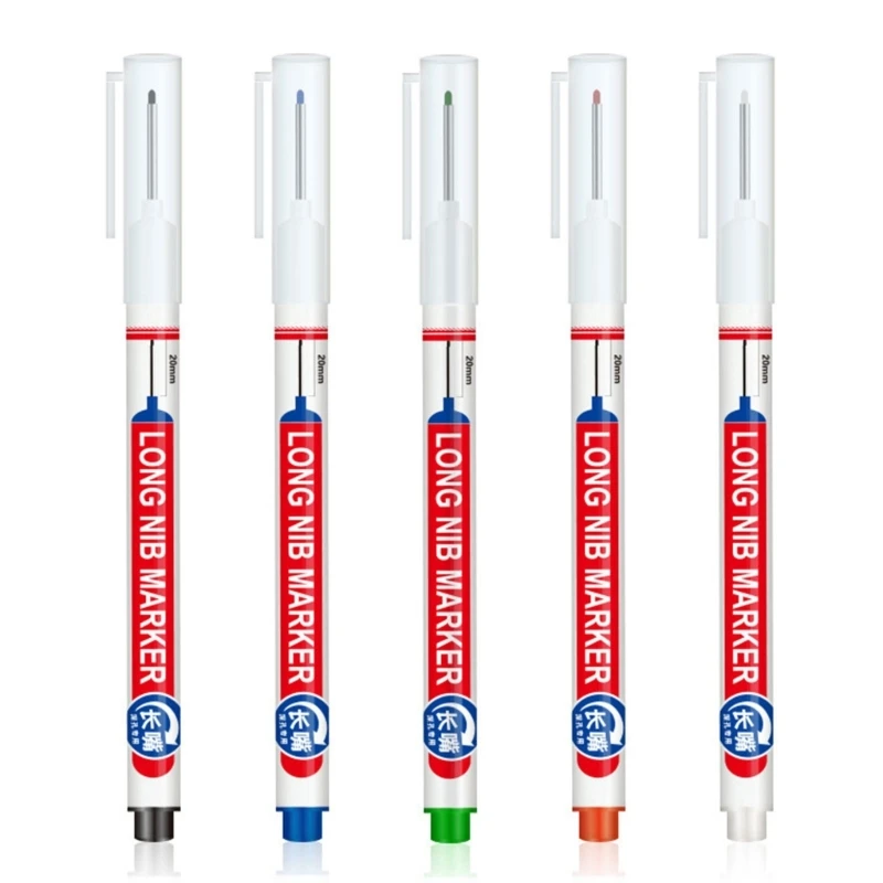 

Professional Long Head Deep Hole Marker Carpenter Pens for Deep Hole Marking