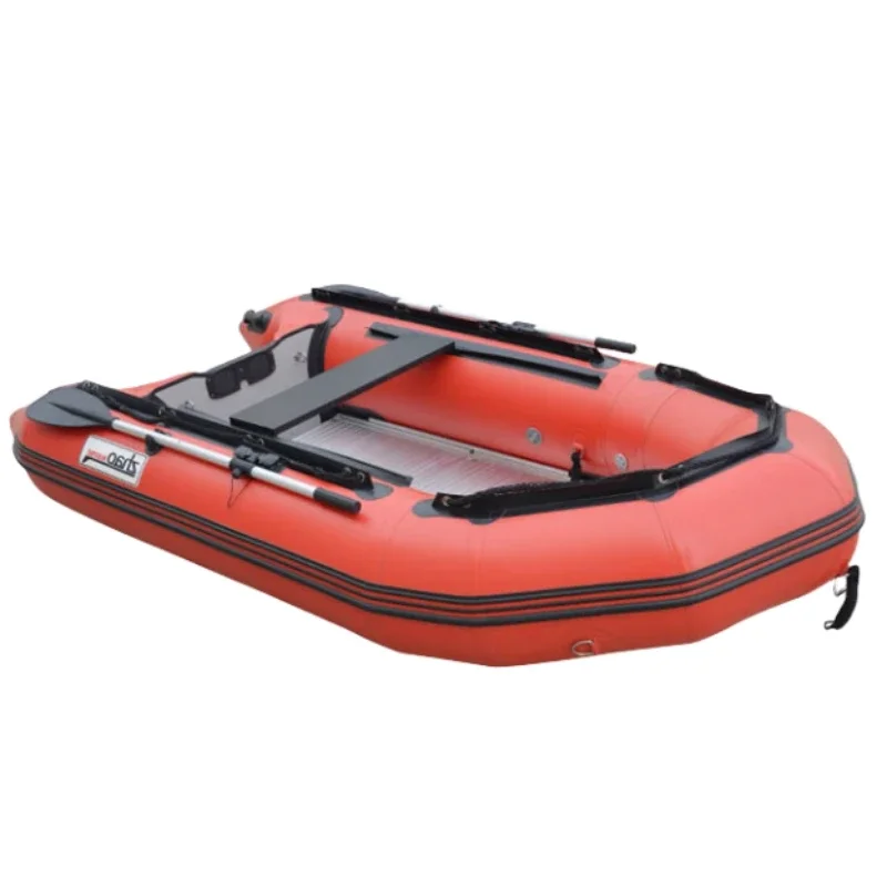 High quality pvc heavy duty inflatable boat 5person rowing boat
