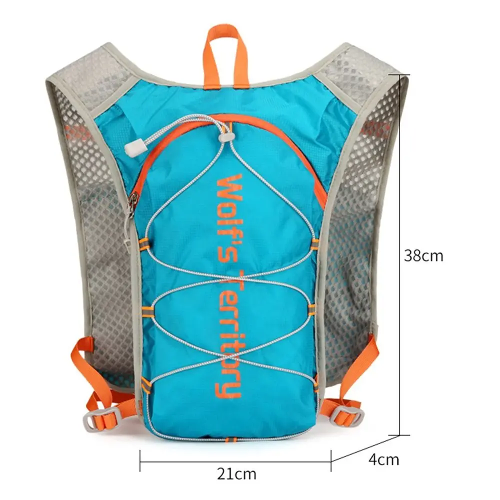 Lightweight 5L Marathon Hydrating Backpack Breathable Oxford Cloth Hydration Vest Ultralight Reflective Running Bag Running
