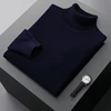 Fall/Winter 100% Wool Bottoming Shirt Men's Thickened Turtleneck Sweater Business Cashmere Knitting 4