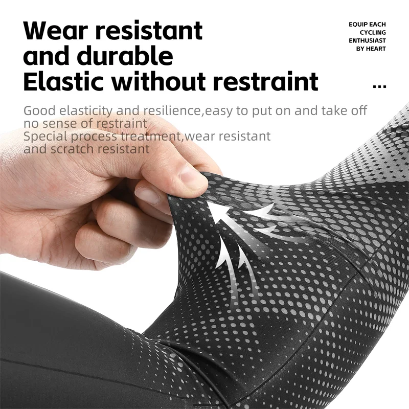 WEST BIKING Summer lce Silk Arm Sleeves High Elastic Breathable Outdoor Sports Sun Protection Arm Sleeves Cycling Running Gear