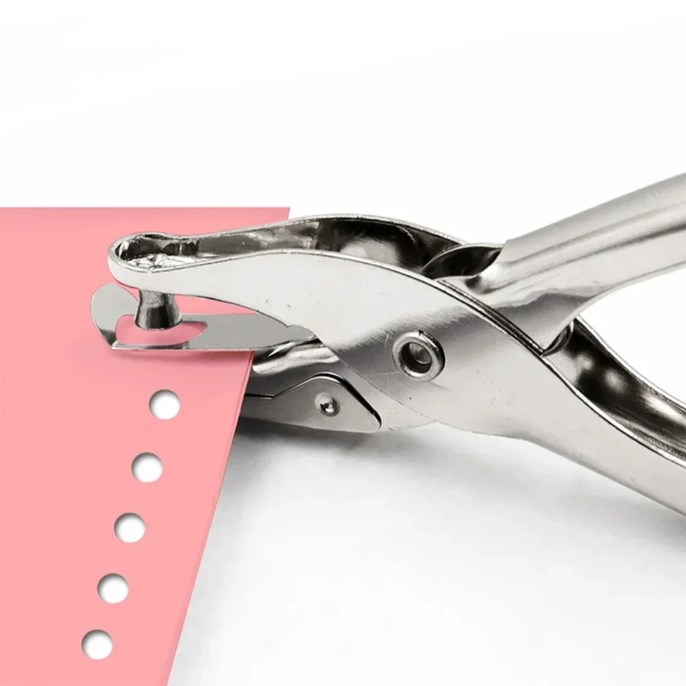 1 Pc Metal 3/6mm Pore Diameter Punch Pliers Single Hole Puncher Hand Paper Scrapbooking Punches 1-8 Pages Paper Hole Puncher For Circle Hole Punch Hole Punching Tools Paper Craft Punch Paper Punch