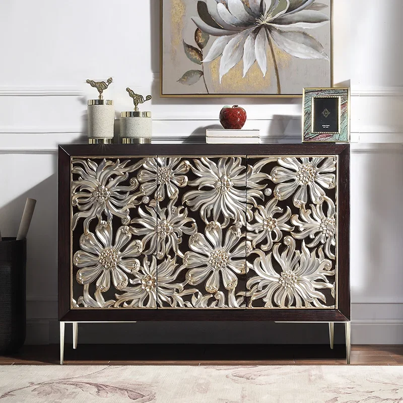 

Luxury Home Shoe Cabinet Home Door Simple Modern Porch Cabinet Partition Cabinet Living Room Solid Wood Locker Storage