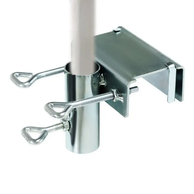 Heavy Umbrella Clamp Durable Long Lasting Wear Resistant Anti-Rust Easy Operation for Beach Courtyard Balcony Umbrella Stands