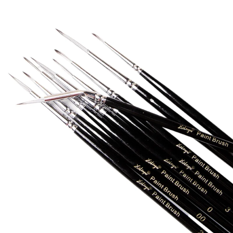 Nylon Watercolor Painting Fine Brushstroke Line Hooking Pen Set