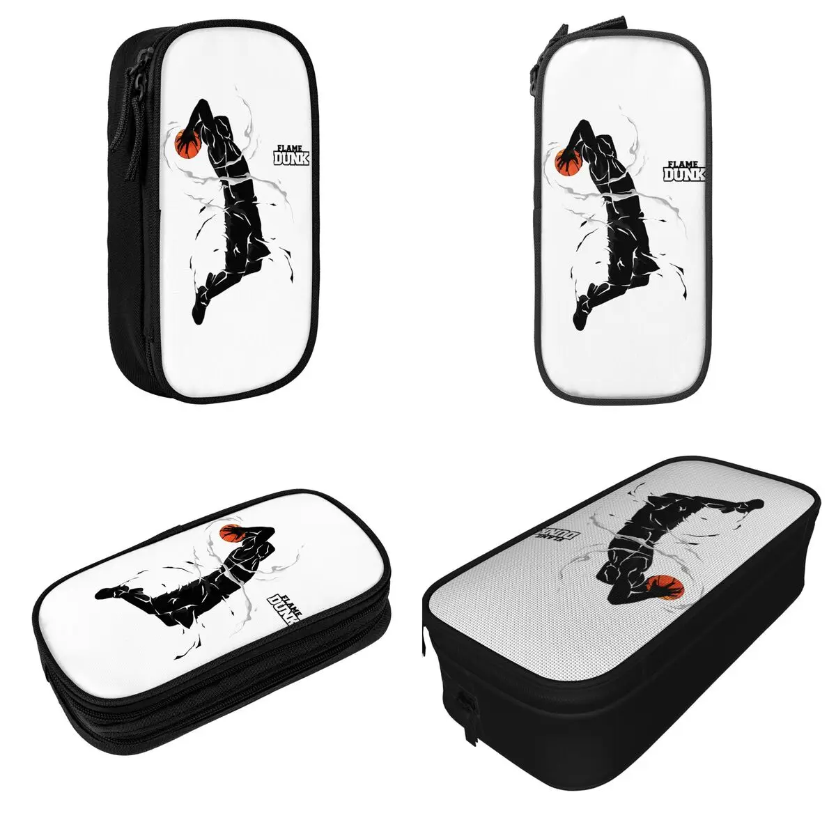 Basketball Slam Dunk Flame Pencil Case Sakuragi Hanamichi Pen Bag Girl Boy Large Storage School Supplies Gift Pencilcases