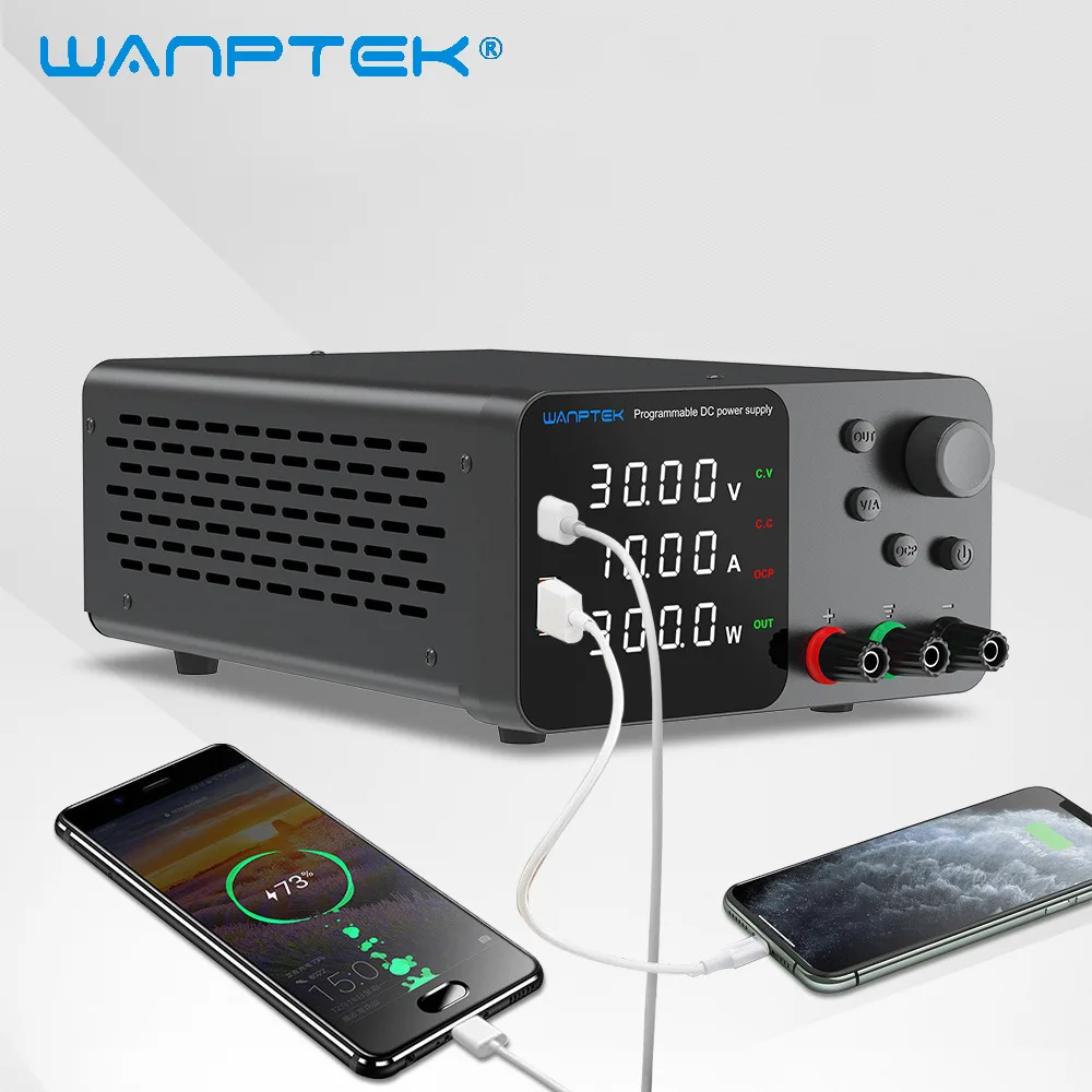 Wanptek Fonte de Alimentação dc Ajustável Interruptor Regulador de Tensão Banco de Laboratório Estabilizado 30v 60v 5a 120v