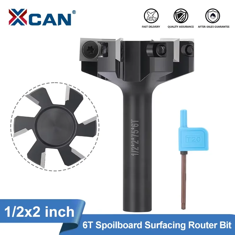 Produktbild von 1/2 Zoll TCT Geradenschneider Mit 3 Schneiden – Hartmetall Legierung Für Holzfräsarbeiten, 12,7x6x22 Mm