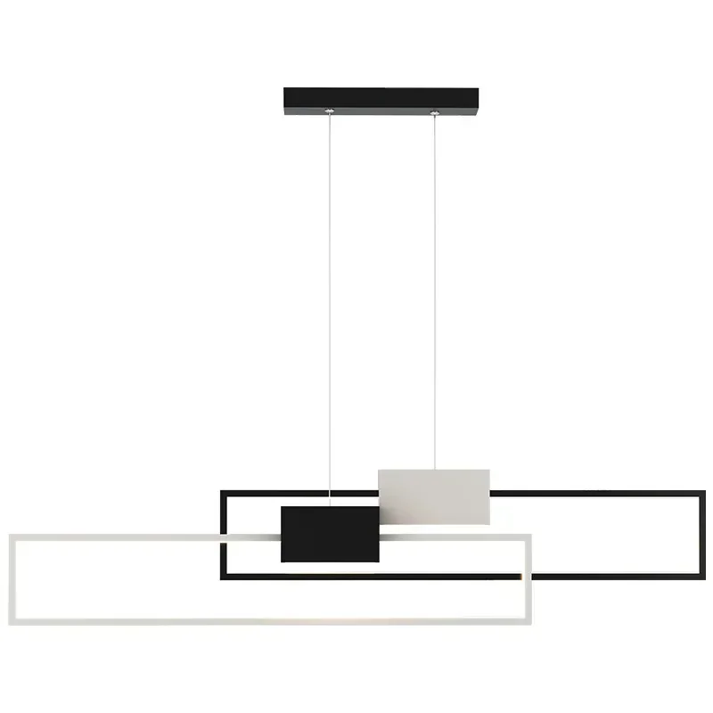 Nordic Simple Geometry Led Chandeliers Lighting Dimmable Living Dining Room Pendant Lights Home Decor Kitchen Bar Hanging Lamps