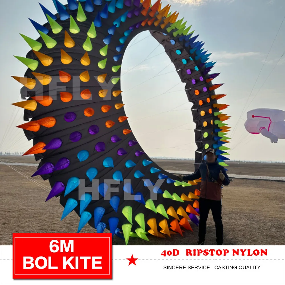 6M BOL KITE SOFT INFLATABLE KITE 40D RIPSTOP NYLON