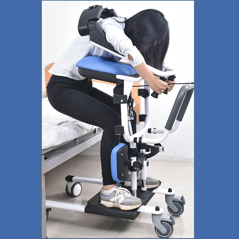 multi-functional elderly disabled patients electric transfer bath toilet transfer wheelchair