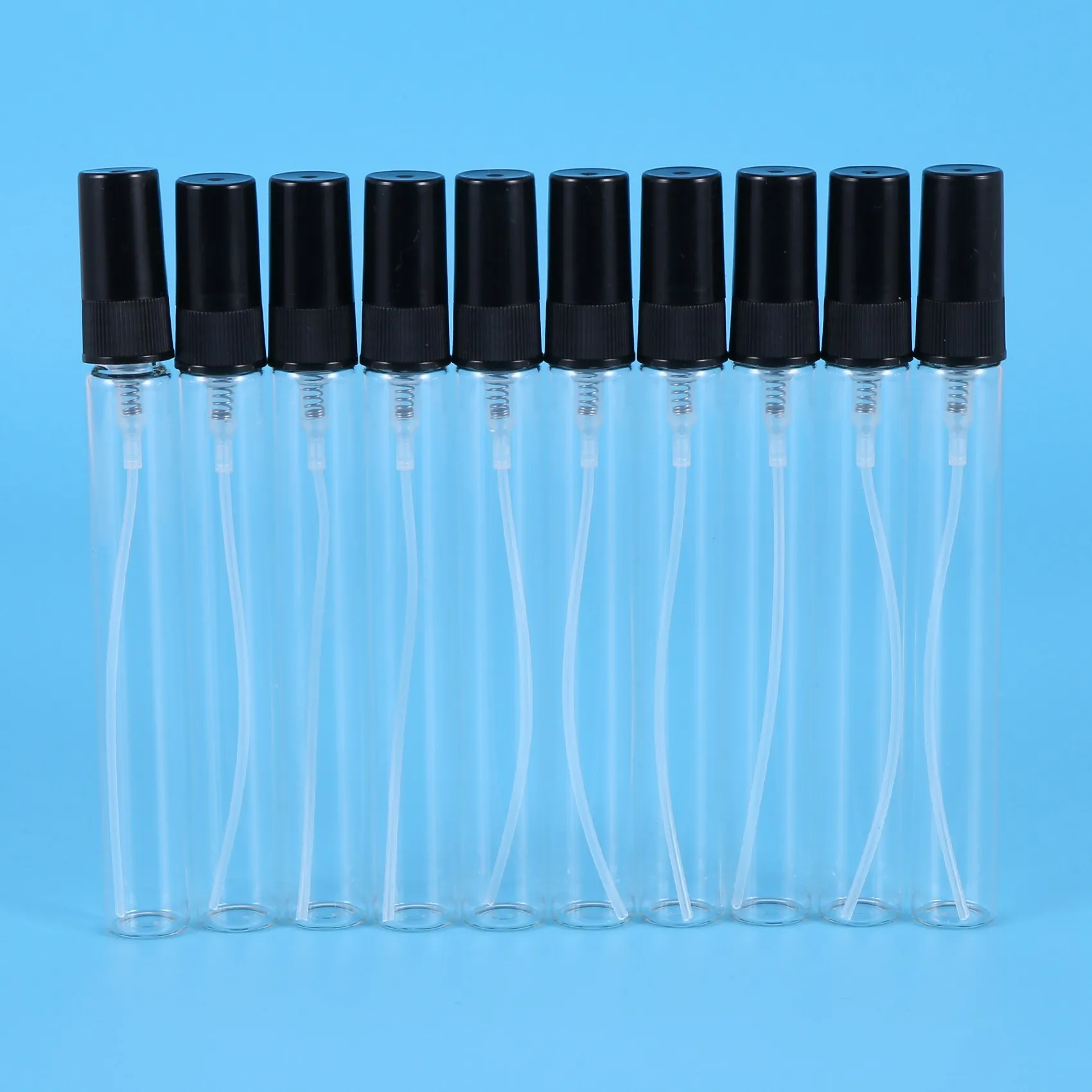 

10Pcs Mini Portable Glass Perfume Bottle Travel Size Empty Perfume Glass Spray Bottles(10Ml)