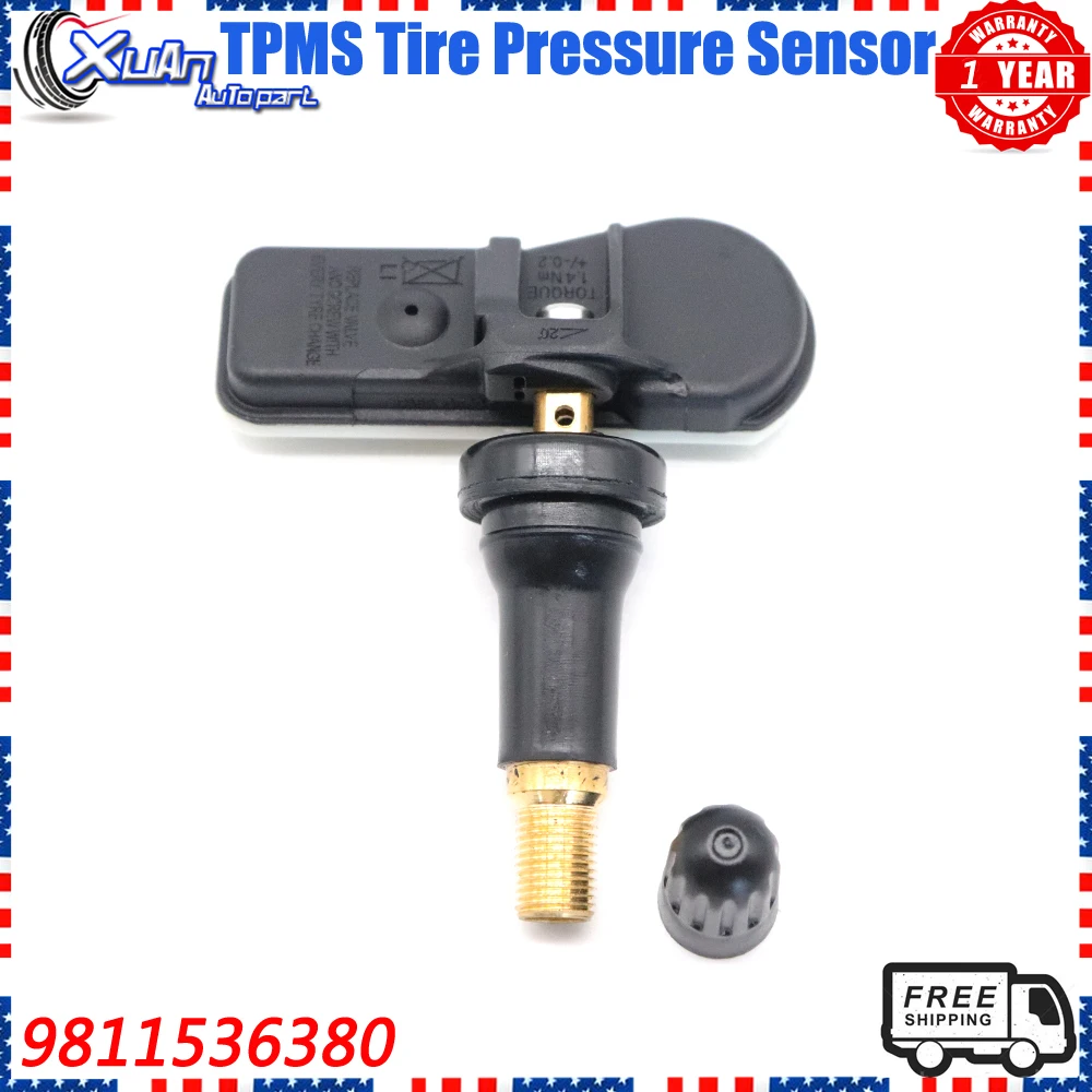 Xuan Tpms Monitoraggio Della Pressione Dei Pneumatici Sensore 9811536380 9673860880 Per Peugeot 3008 T84 307 301 408 508 T5 T7 5008 T87 Rcz T75 433Mhz