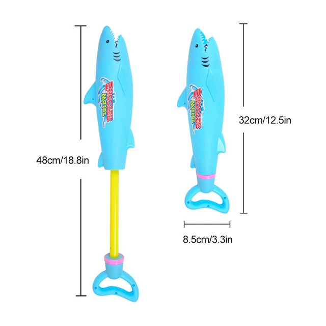 33CM Water Gun Toys Blaster Shooter Water Blaster Pistol Gun Cartoon Pool Toys Shark Crocodile Squirt Beach Toys For Children 5