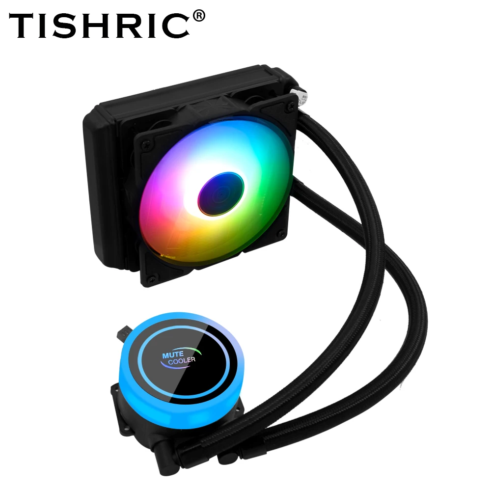 

TISHRIC Water Cooler Cpu Fan 120mm 240mm 360mm CPU Cooler RGB Heatsink Integrated Radiator LGA INTEL 1151/2011/AM3+/AM4 AMD