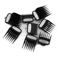 8Pcs Cutting Guide Comb for Wahl with Metal Clip 3171-500,Fits for Multiple Size Wahl Clippers Black 1