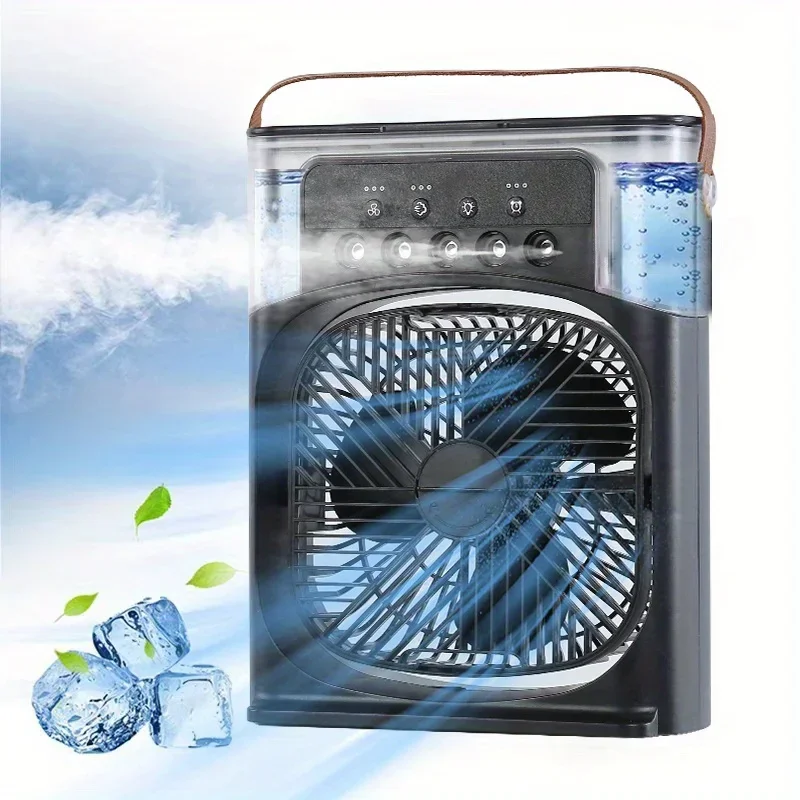 

2024 New Mini Portable Air Conditioner Fan Household Small Air Cooler Humidifier Hydrocooling Fans Adjustment Cooling Products