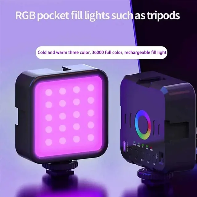 Adjustable Mini RGB Hot Boot Fill Light Live