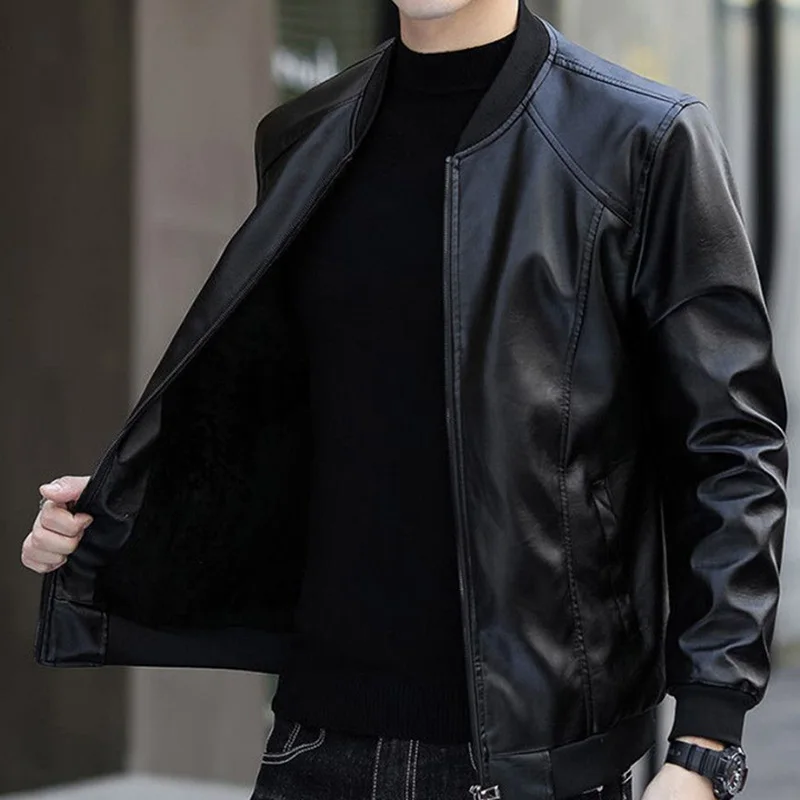 Fashion Stand Collar Pockets Zipper Solid Color Coats Men's Clothing 2023 Autumn New Oversized Casual Tops Loose Korean Jackets
