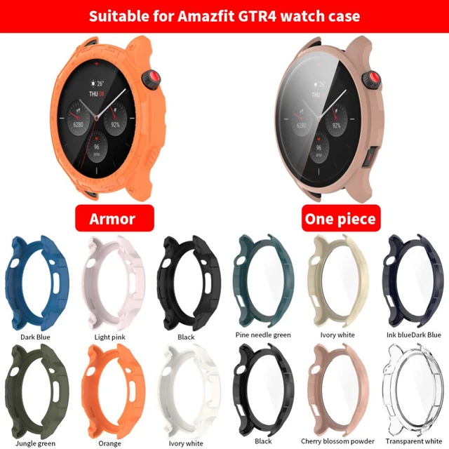 For Amazfit GTR 4 Smart Watch Case Protective Cover Soft TPU Bumper Full  Coverage Screen Protector Case for Amazfit GTR4 Smartwatch Accessories