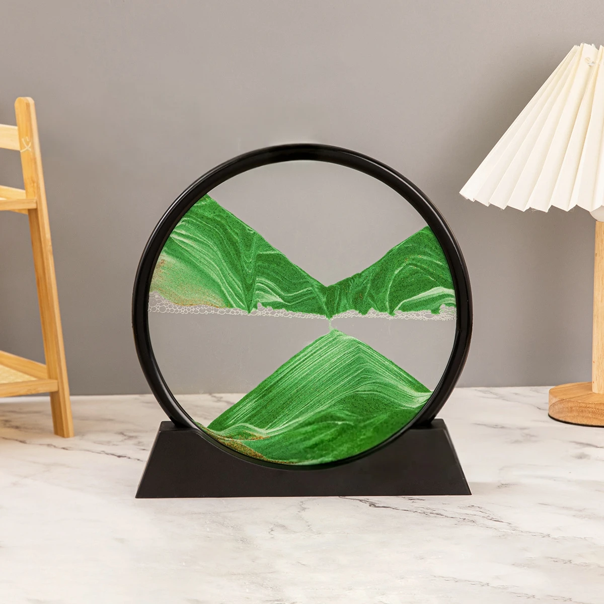 Sandscape Moving Sand Art Picture Quicksand Dynamic Liquid Hourglass Kinetic Sand Painting Flowing Office Home Decor Gifts