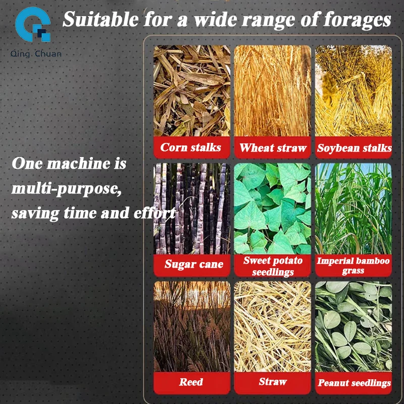 Grass Cutters Household Feed Grinder Straw Kneading Machine Wet and Dry Use Cattle and Sheep Straw Mower 6