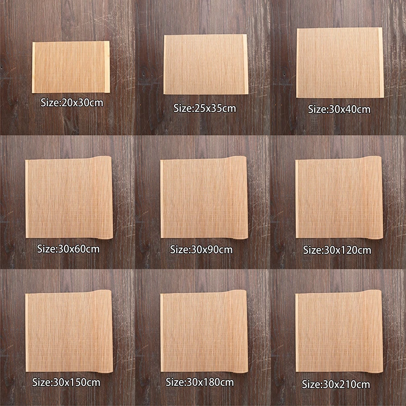 Description Picture 3 of itemNatural Bamboo Table Runner Placemat Tea Mats Table Cup Pad Placemat Home Decor Teahouse Cafe Restaurant Decoration