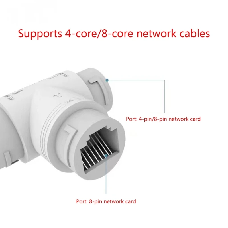 Reliable 2 In 1 POE Splitter for Networks Monitoring System RJ45 Connector for Simple Networks Build Superior Transmission 3