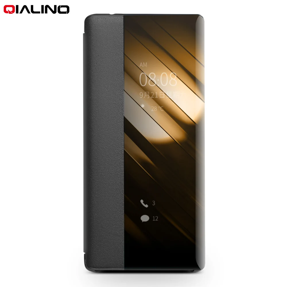 

Qialino New Fashion Genuine Leather Flip Case For Mate 30 6.62 Inch Stylish Business Style Phone Cover For Mate 30 Pro 6.53 Inch