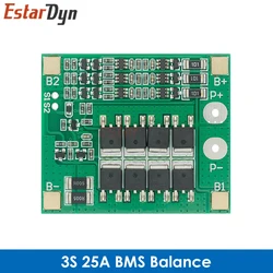 High-Performance Lithium Battery Charger Protection Board with Balancing for Power Tools (3S 25A BMS)