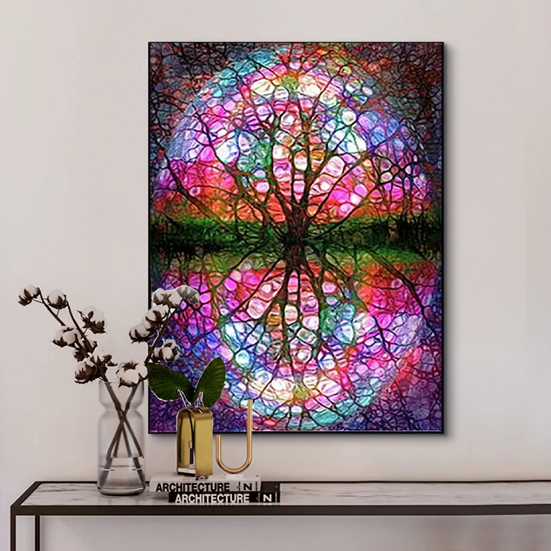 Diamond Painting Diamond Painting Accessories Landscape 5D Diamond Painting Full Drill Animal Abstract Diamond Mosaic Painting Kits Beach Rhinestone Embroidery DIY Gift