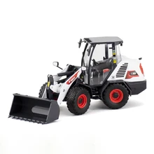  Die Casting 1:25 Scale Bobcat L85 Compact Loader Forklift Alloy Construction Vehicle Model Static Simulation Engineering Vehicle 