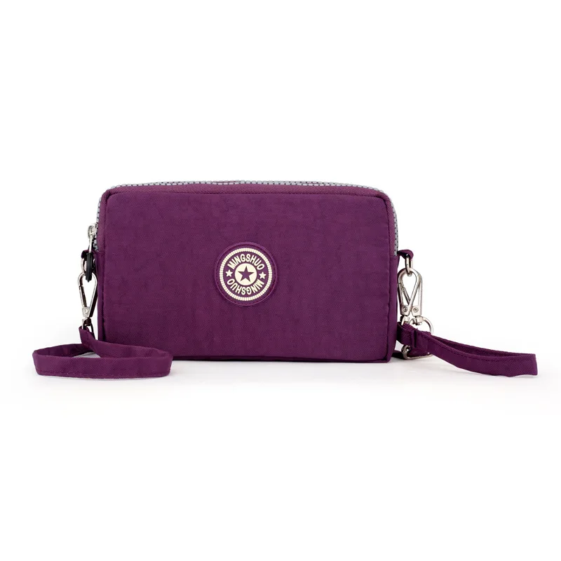 Bolsa de celular crossbody de três camadas para mulheres, carteiras esportivas, bolsa mensageiro, bolsa de embreagem, bolsa de moedas, bolsa ao ar livre, nova, na moda